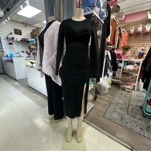 Love By Design Black Long Sleeve Dress